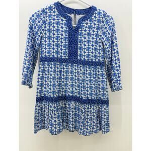 Girls Vineyard Vines Dress Hydrangea Floral Dress Coastal Vibes Small NWT